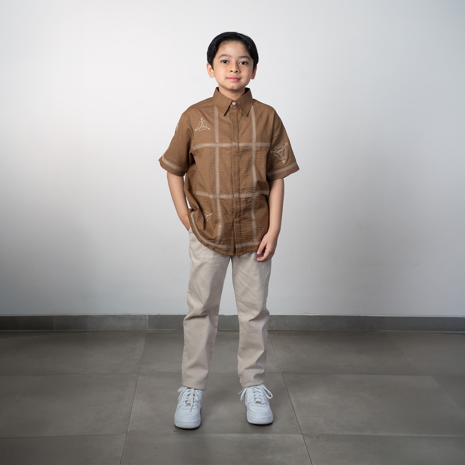 Dama Kara Kala Embroidery Shirt Kids