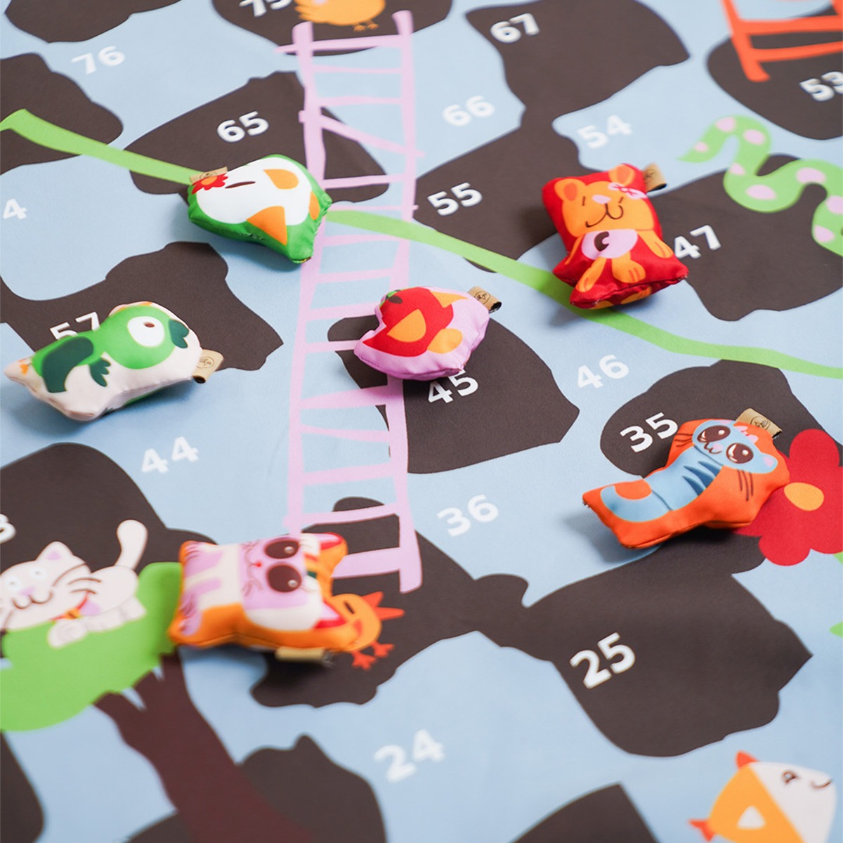 Dama Kara Ular Tangga Playmat