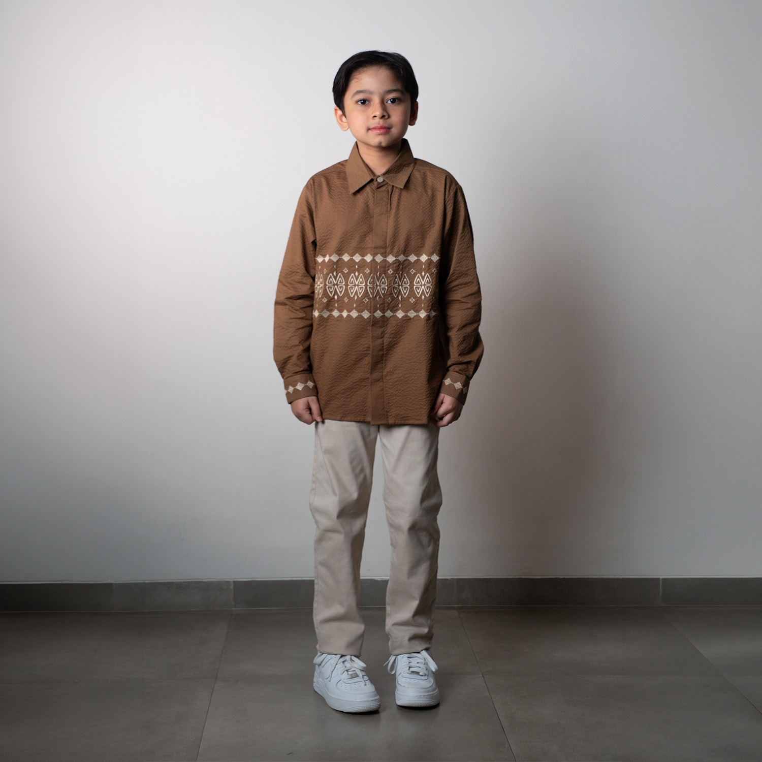 Dama Kara Kaimana Kemeja Embroidery Kids