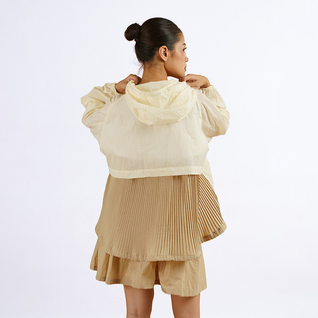 Dama Kara Basic Raglan Jacket Pleats