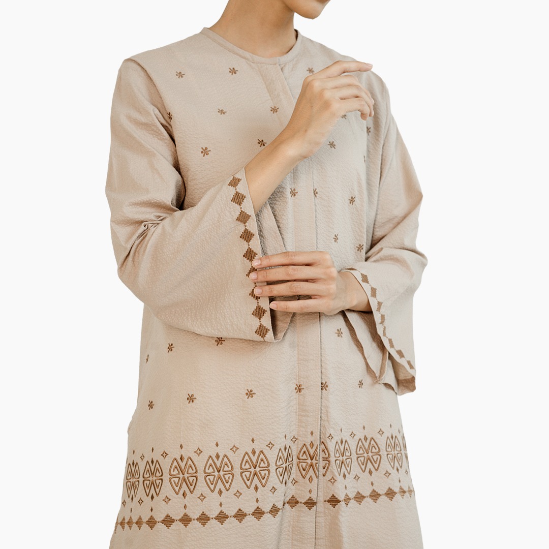 Dama Kara Kaimana Tunik Embroidery Longsleeve