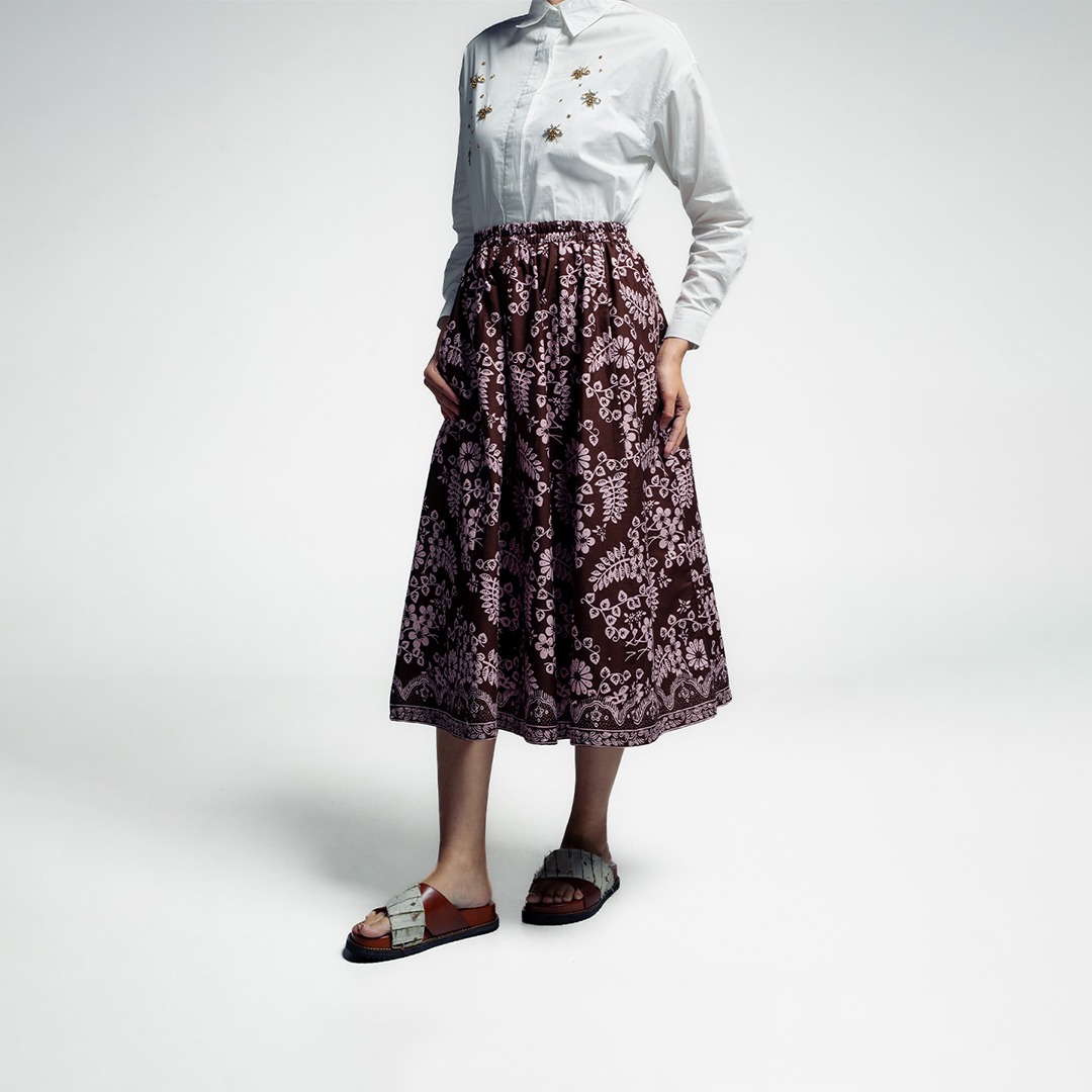 Dama Kara Arunika Panel Skirt