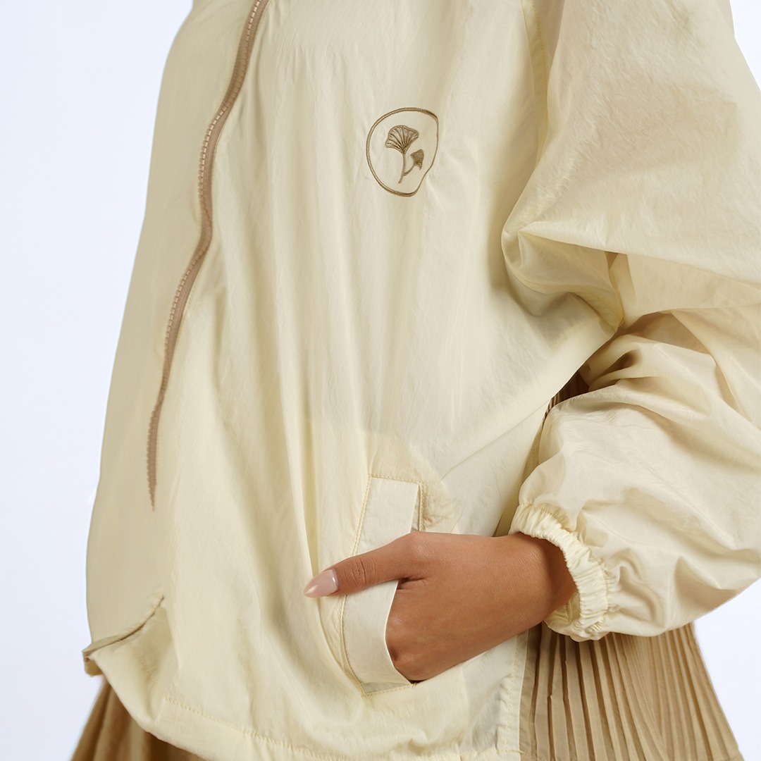 Dama Kara Basic Raglan Jacket Pleats