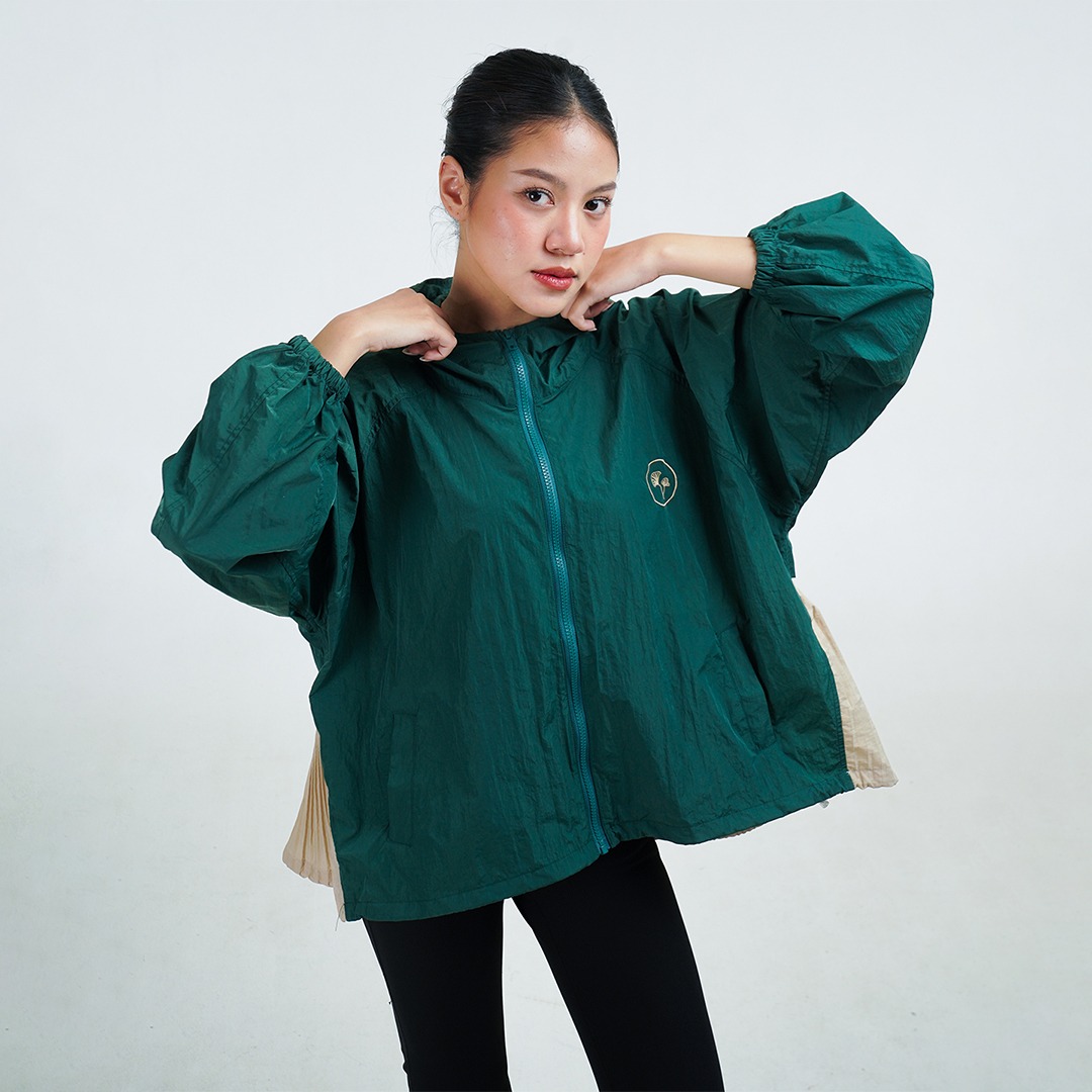 Dama Kara Basic Raglan Jacket Pleats