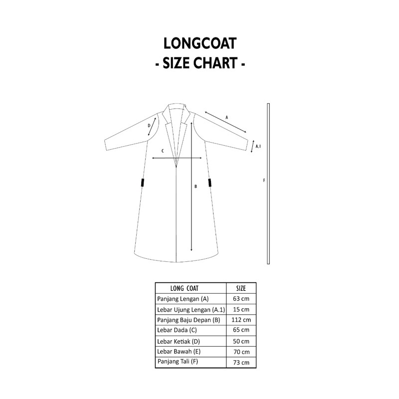 Dama Kara Kinasih Long Coat