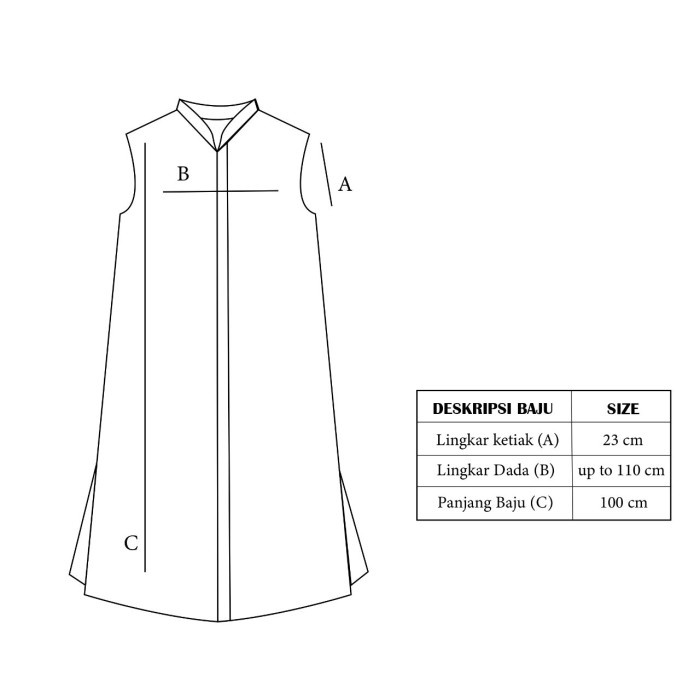Dama Kara Kaimana Tunik Embroidery Sleeveless