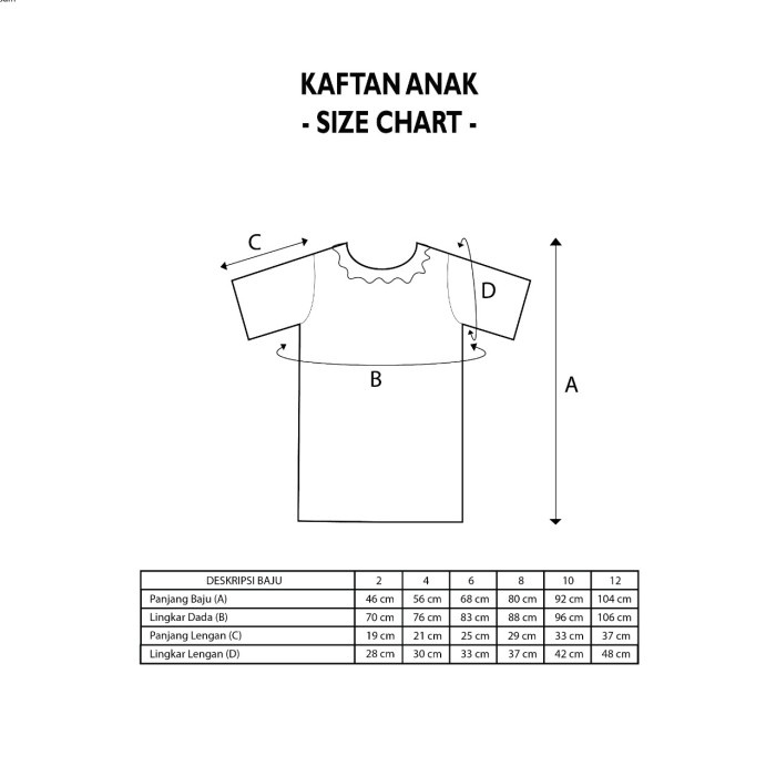 Dama Kara Kaimana Kaftan Kids