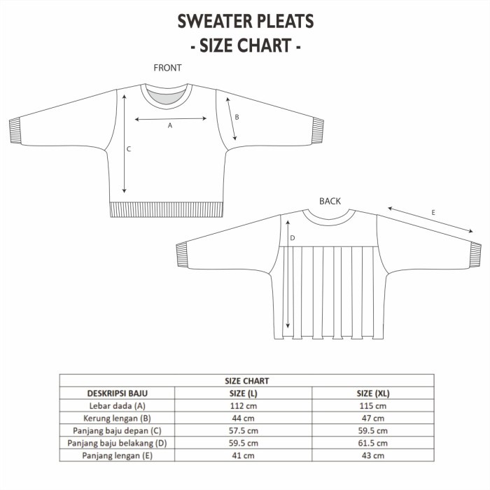 Dama Kara Rona Bian Sweater Pleats
