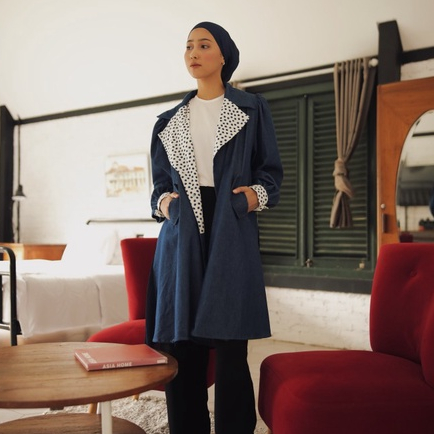 Dama Kara Rona Bian Coat Jeans Longsleeve