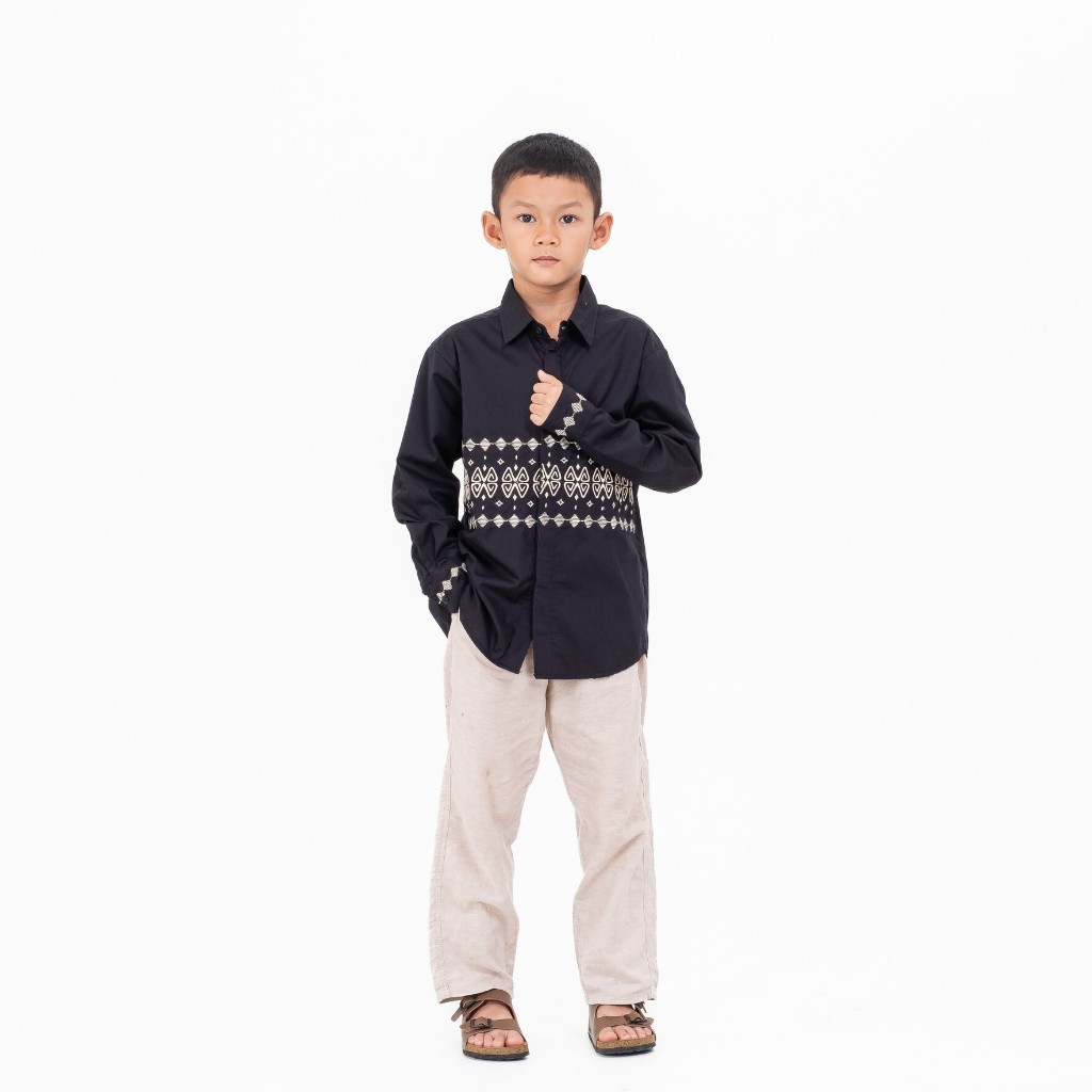 Dama Kara Kaimana Kemeja Embroidery Kids