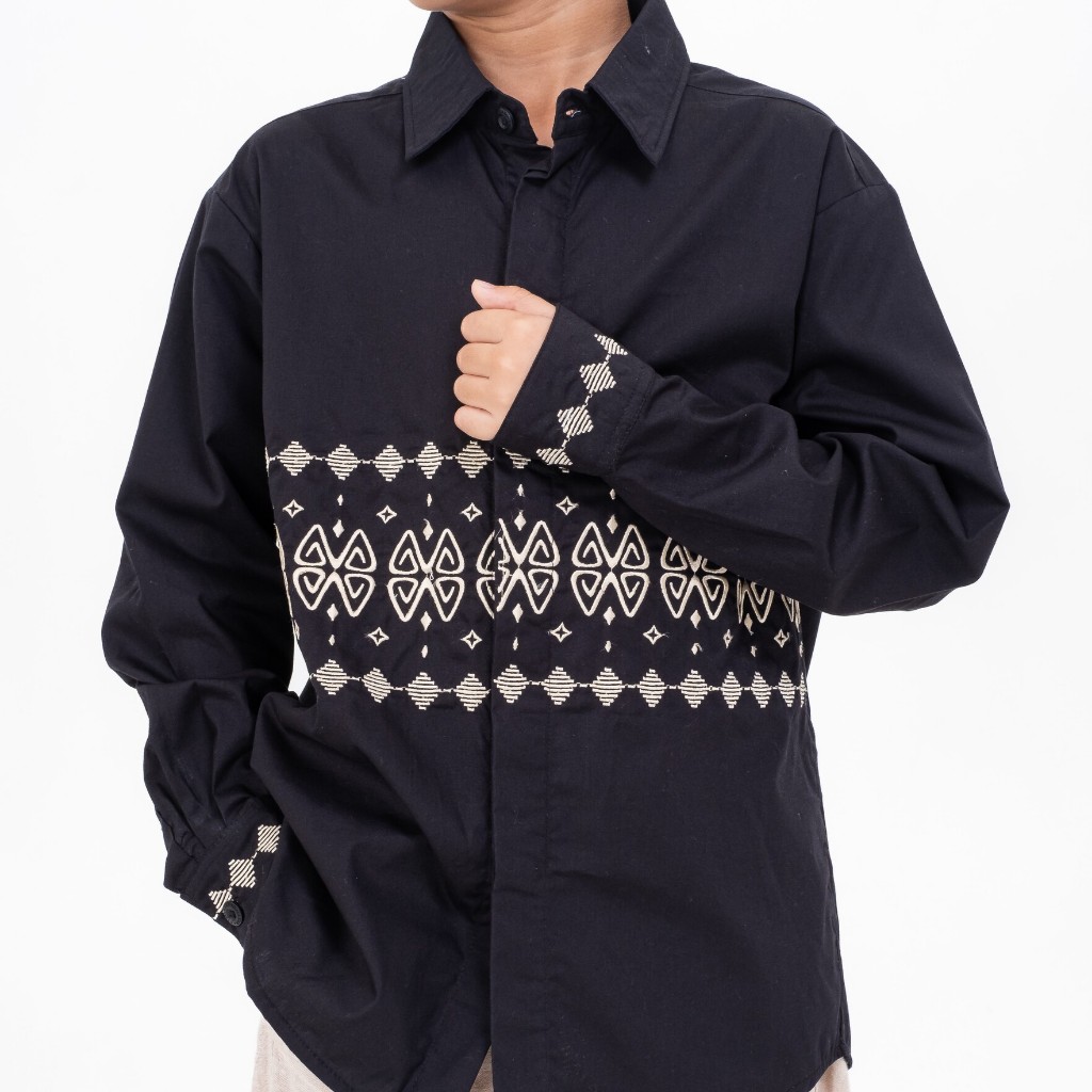 Dama Kara Kaimana Kemeja Embroidery Kids