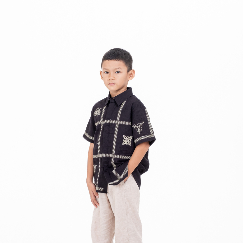 Dama Kara Kala Embroidery Shirt Kids