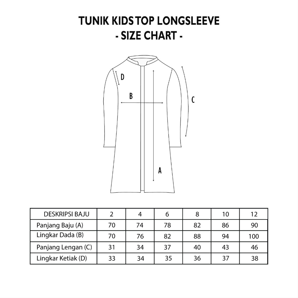 Dama Kara Shankara Top Tunik Kids