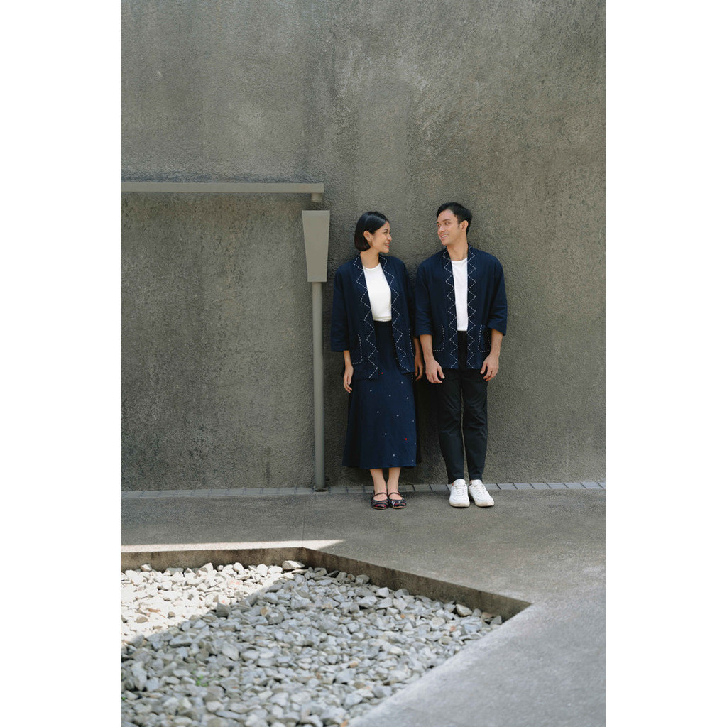 Dama Kara Jalin Outer Unisex Sashiko
