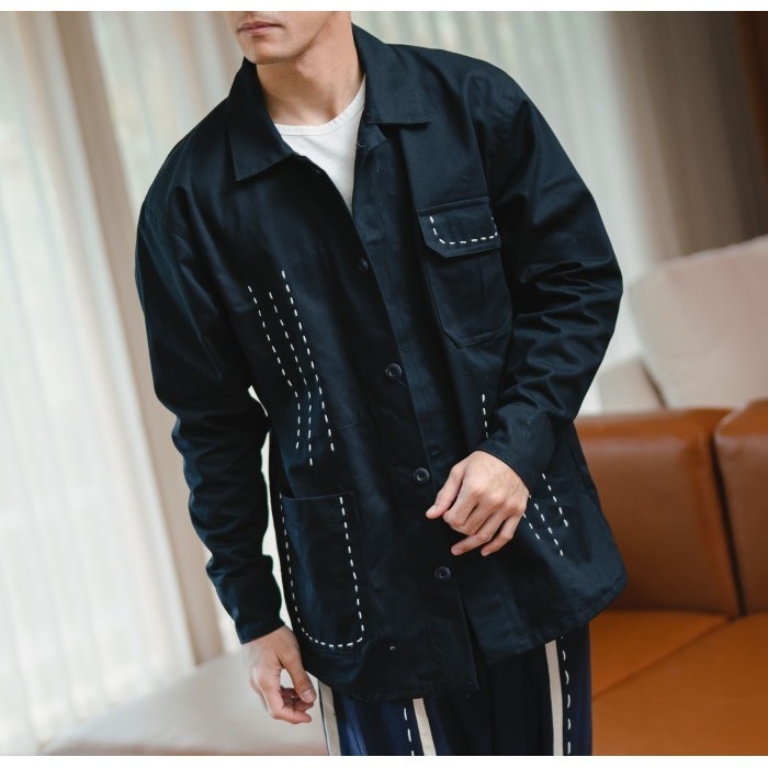 Dama Kara Jalin Jacket Sashiko