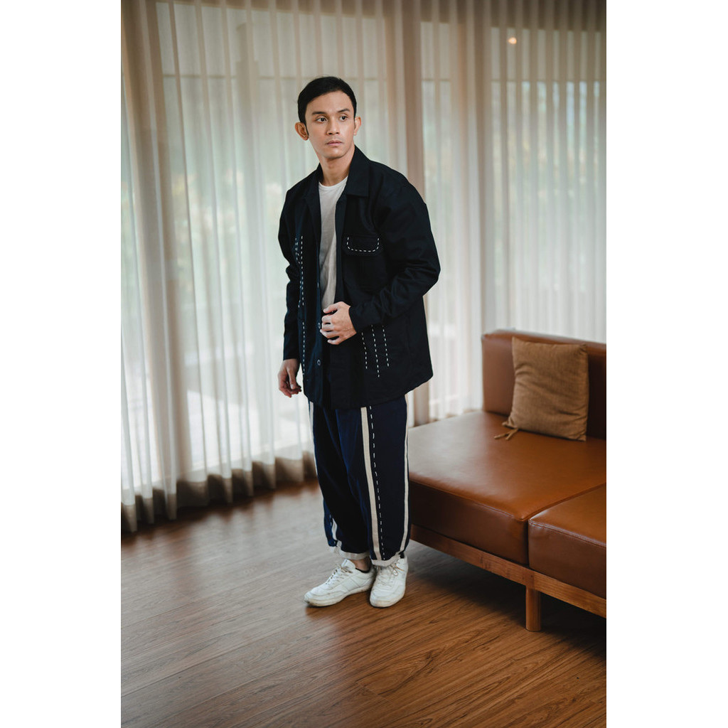 Dama Kara Jalin Jacket Sashiko