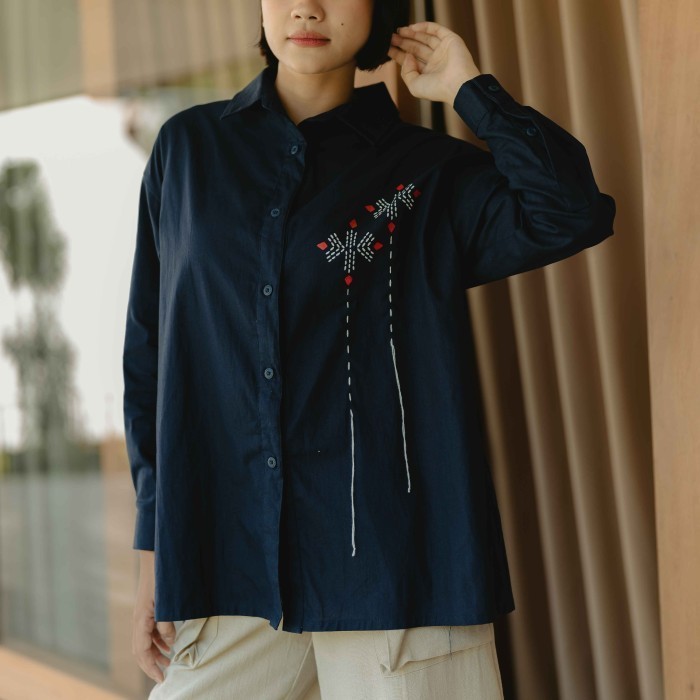 Dama Kara Jalin Shirt Longsleeve Sashiko