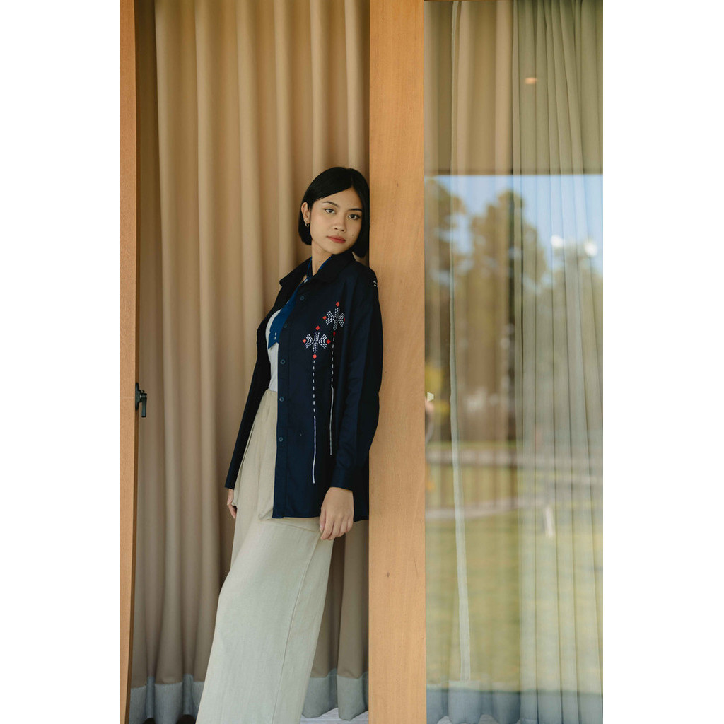 Dama Kara Jalin Shirt Longsleeve Sashiko