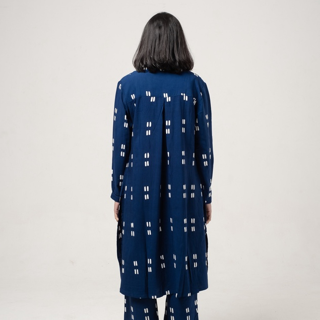 Dama Kara Set - Gayatri Tunik Navy