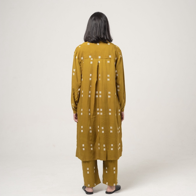 Dama Kara Top  - Gayatri Tunik Olive