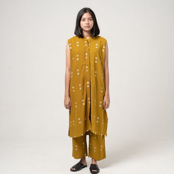 Dama Kara Top  - Gayatri Tunik Olive