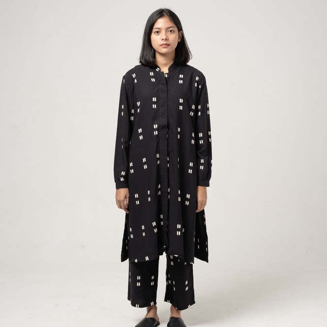 Dama Kara Set - Gayatri Tunik Black