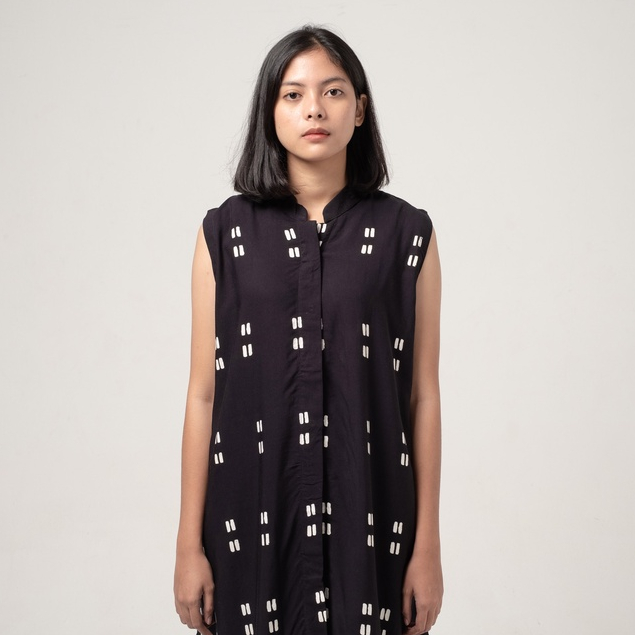 Dama Kara Top - Gayatri Tunik Black