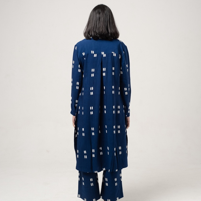 Dama Kara Top - Gayatri Tunik Navy