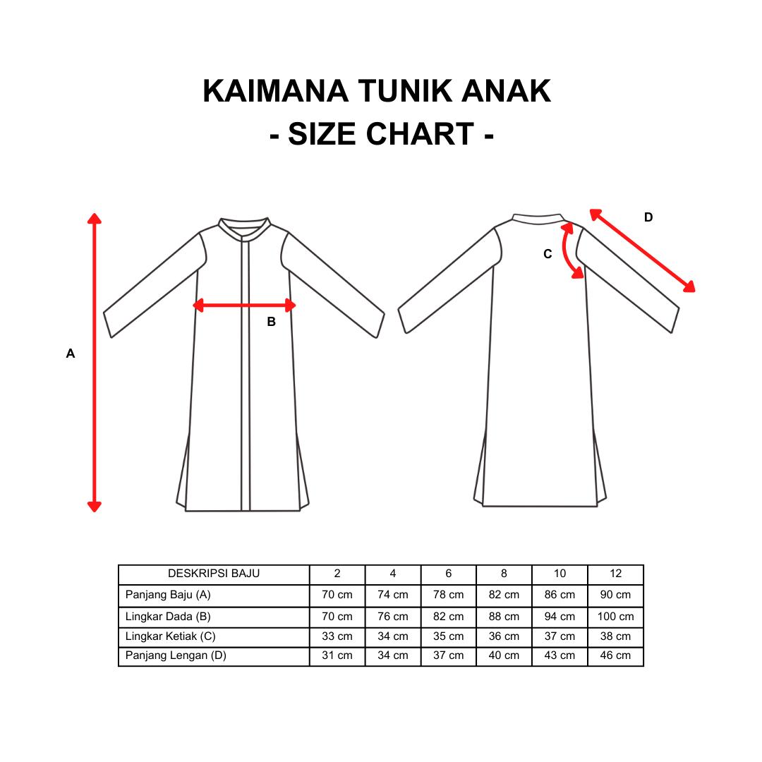 Dama Kara Kaimana Tunik Embroidery Kids