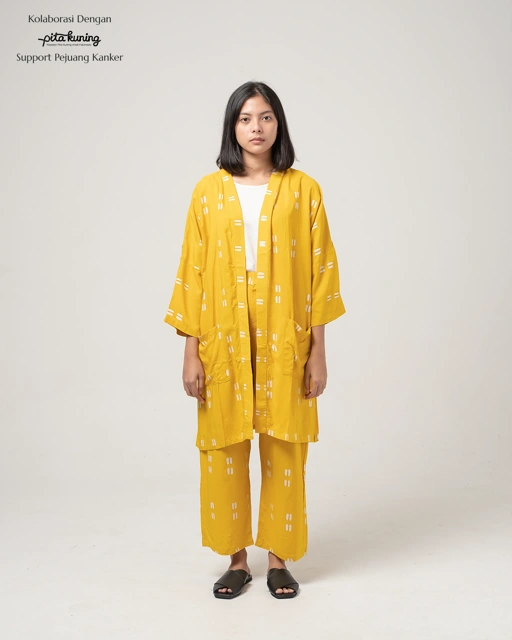 Image of Dama Kara Set - Gayatri Mustard