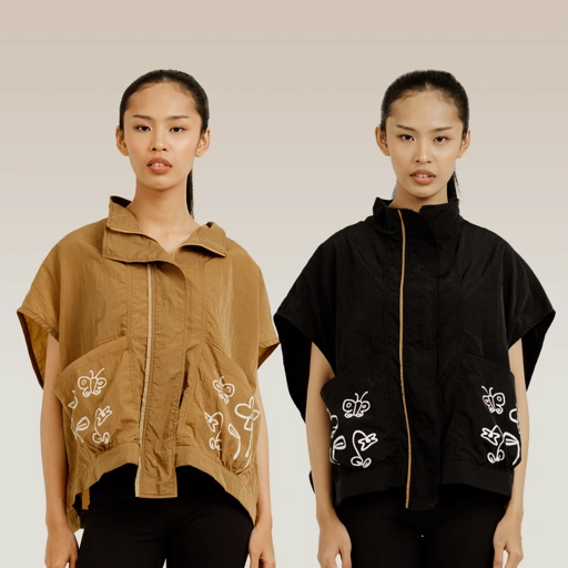 Image of Dama Kara Alkisah Naomi Vest Zipper
