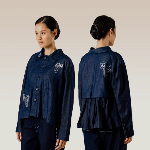 Image of Dama Kara Alkisah Adlan Top Denim Longsleeve