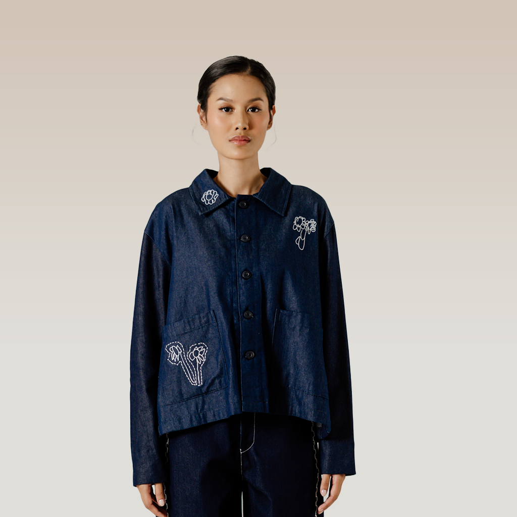 Dama Kara Alkisah Adlan Top Denim Longsleeve