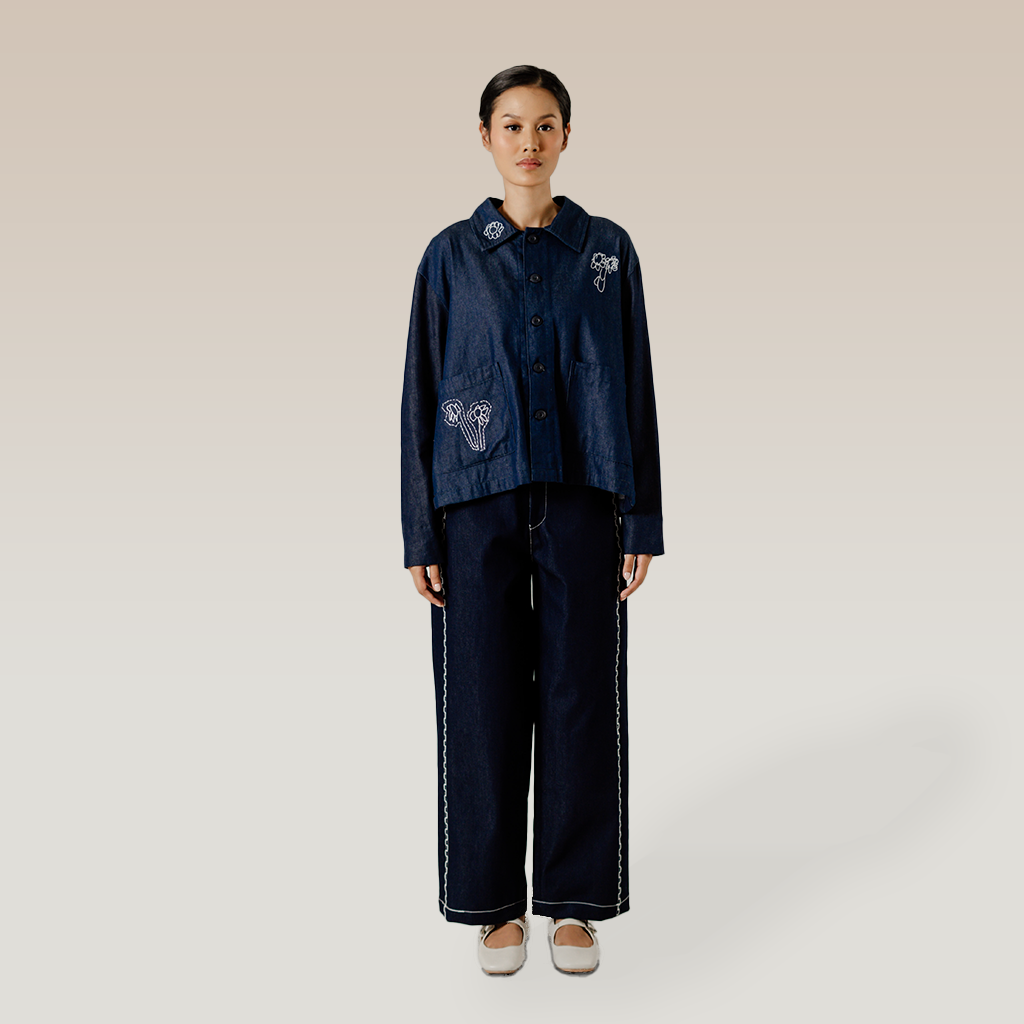 Dama Kara Alkisah Adlan Top Denim Longsleeve