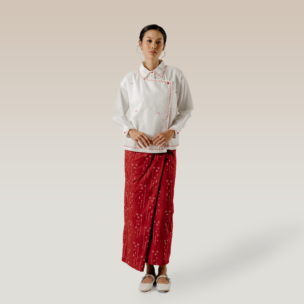 Dama Kara Senarai Kemeja Janggan Sashiko
