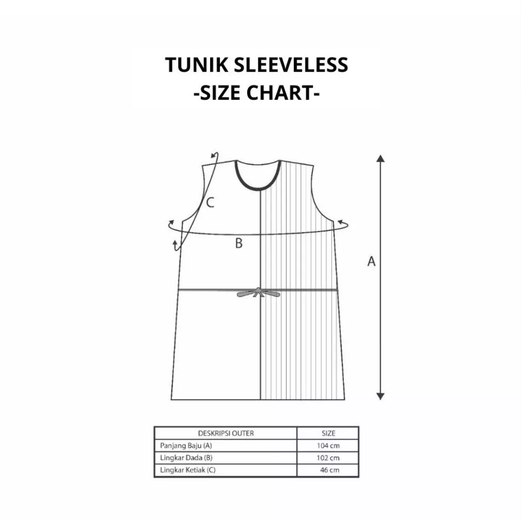 Dama Kara Kala Tunik Sleeveless