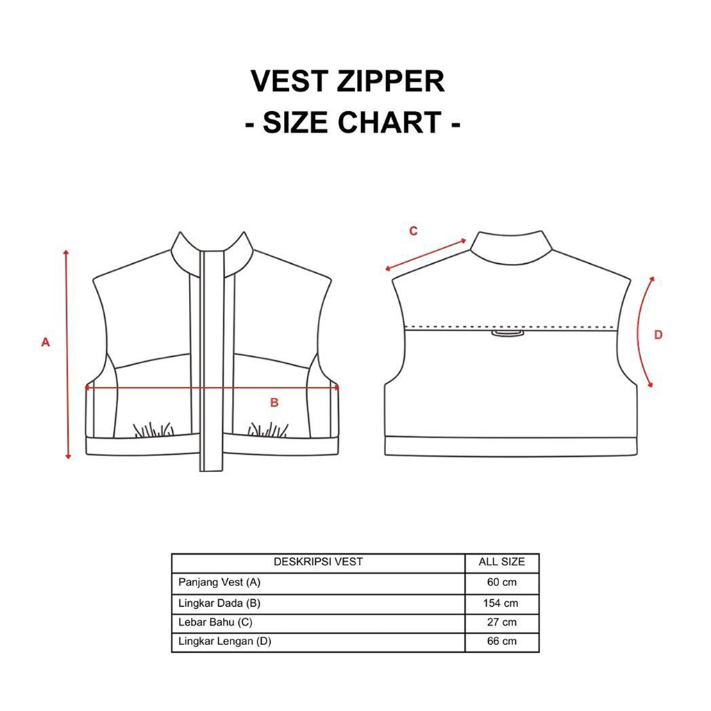 Dama Kara Alkisah Naomi Vest Zipper