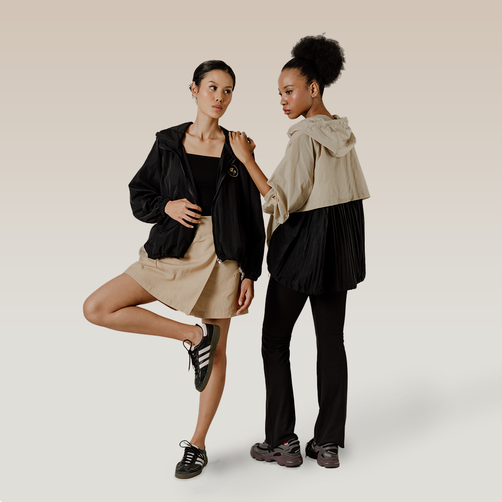 Dama Kara Basic Raglan Jacket Pleats