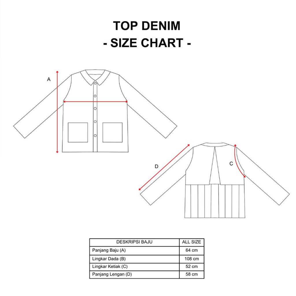 Dama Kara Alkisah Adlan Top Denim Longsleeve