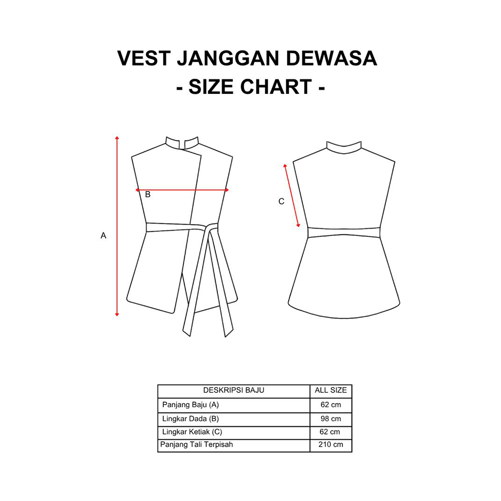 Dama Kara Alkisah Vest Janggan