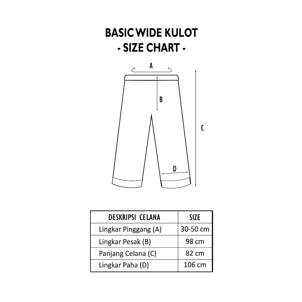 Dama Kara Basic Wide Kulot