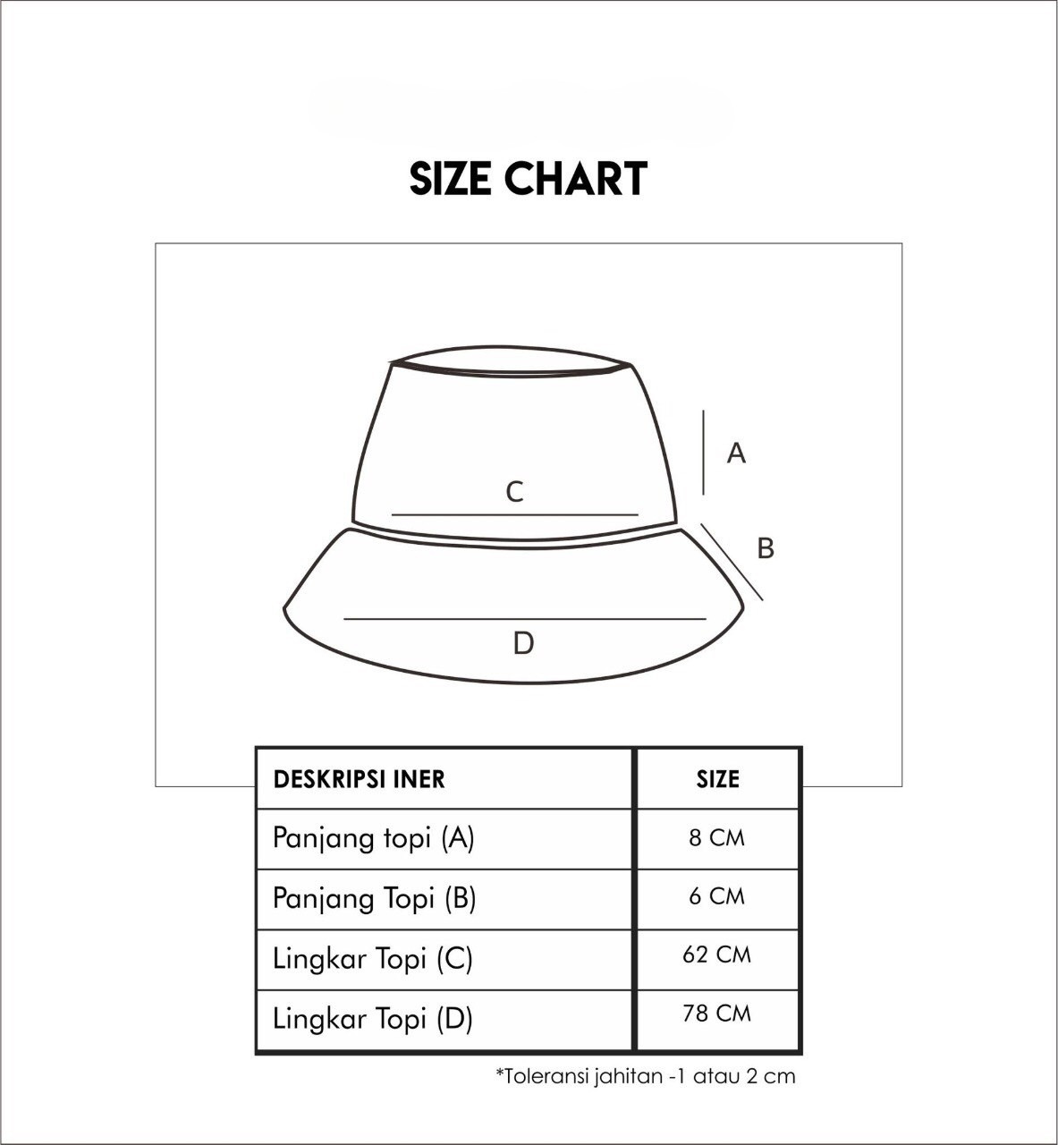 Dama Kara Suar Bucket Hat