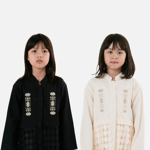 Image of Dama Kara Aksata Embroidery Tunik Kids