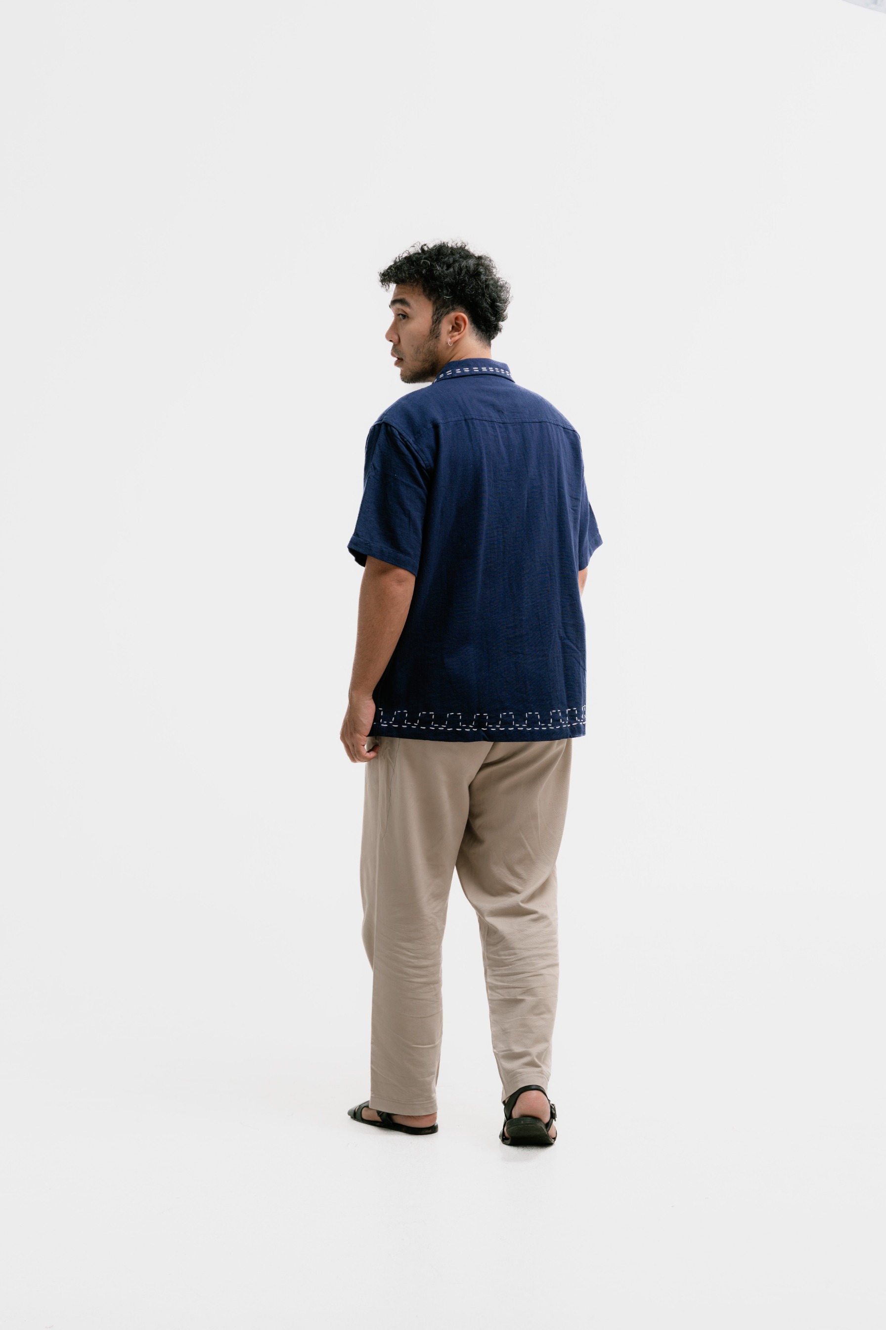 Dama Kara Jalin Shirt Sashiko