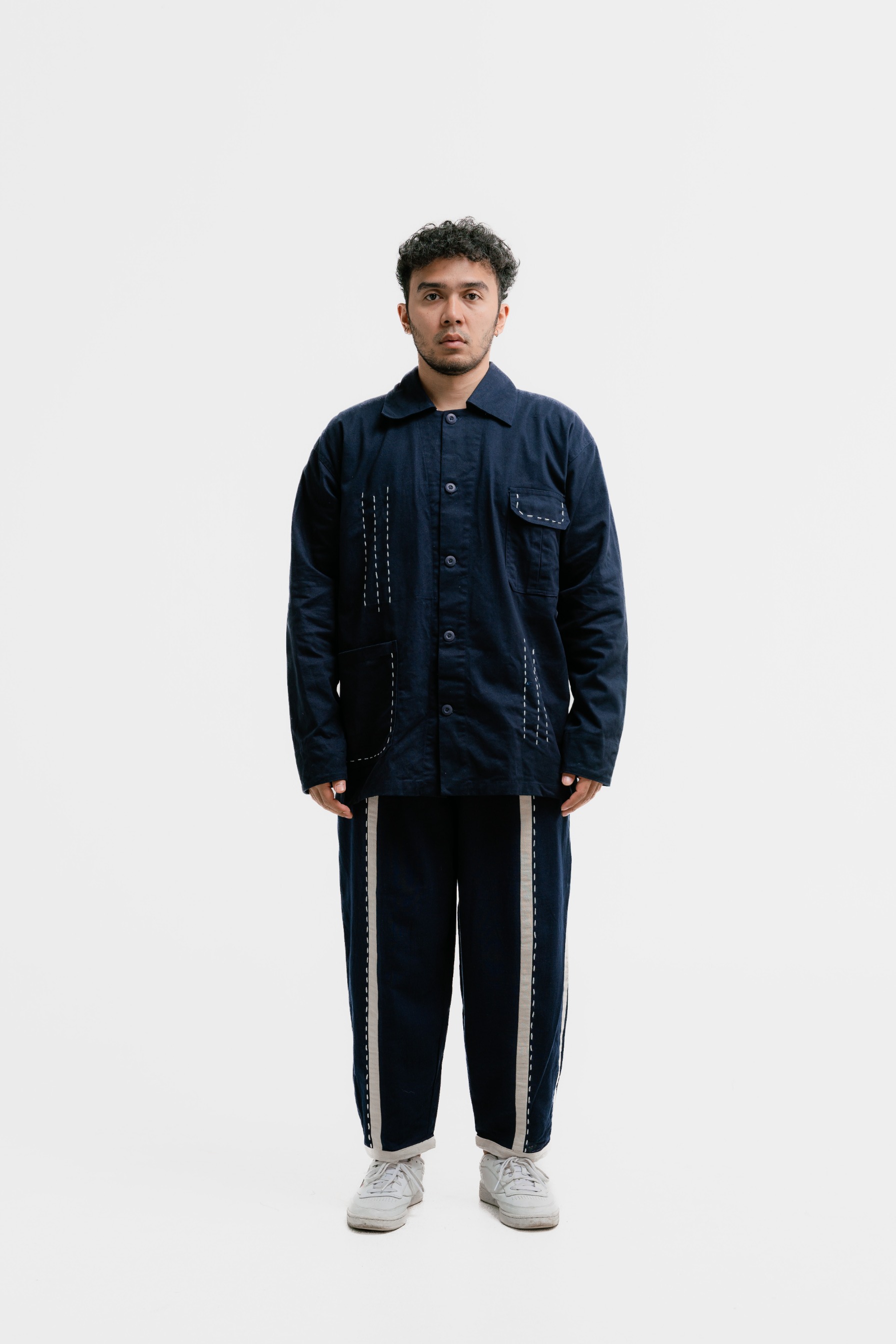 Dama Kara Jalin Jacket Sashiko