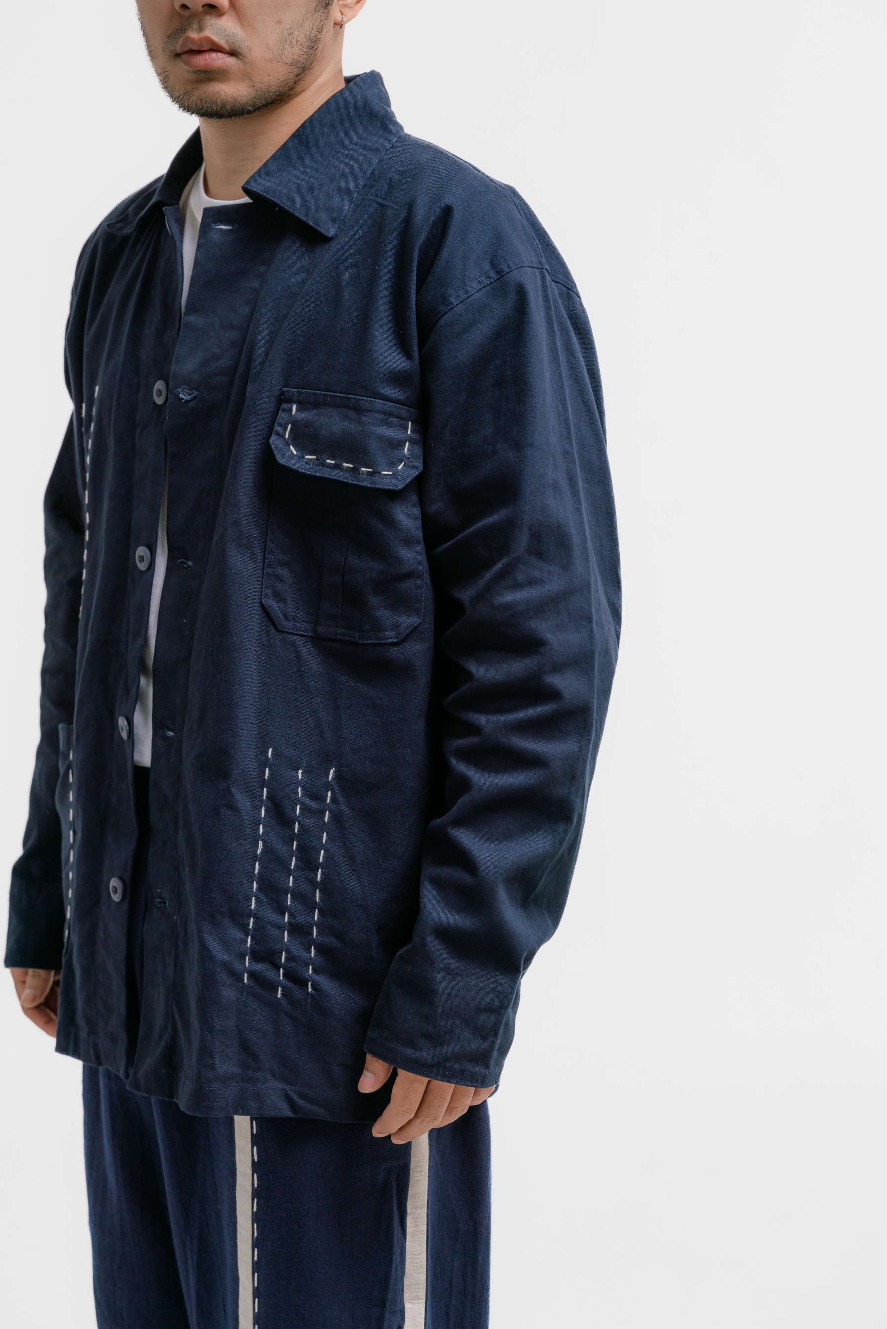 Dama Kara Jalin Jacket Sashiko