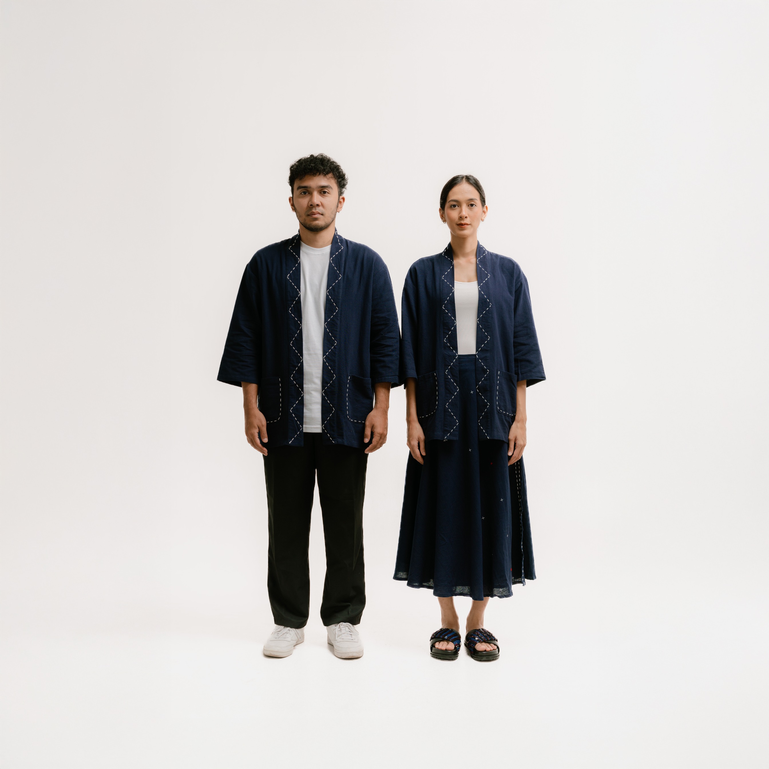 Dama Kara Jalin Outer Unisex Sashiko