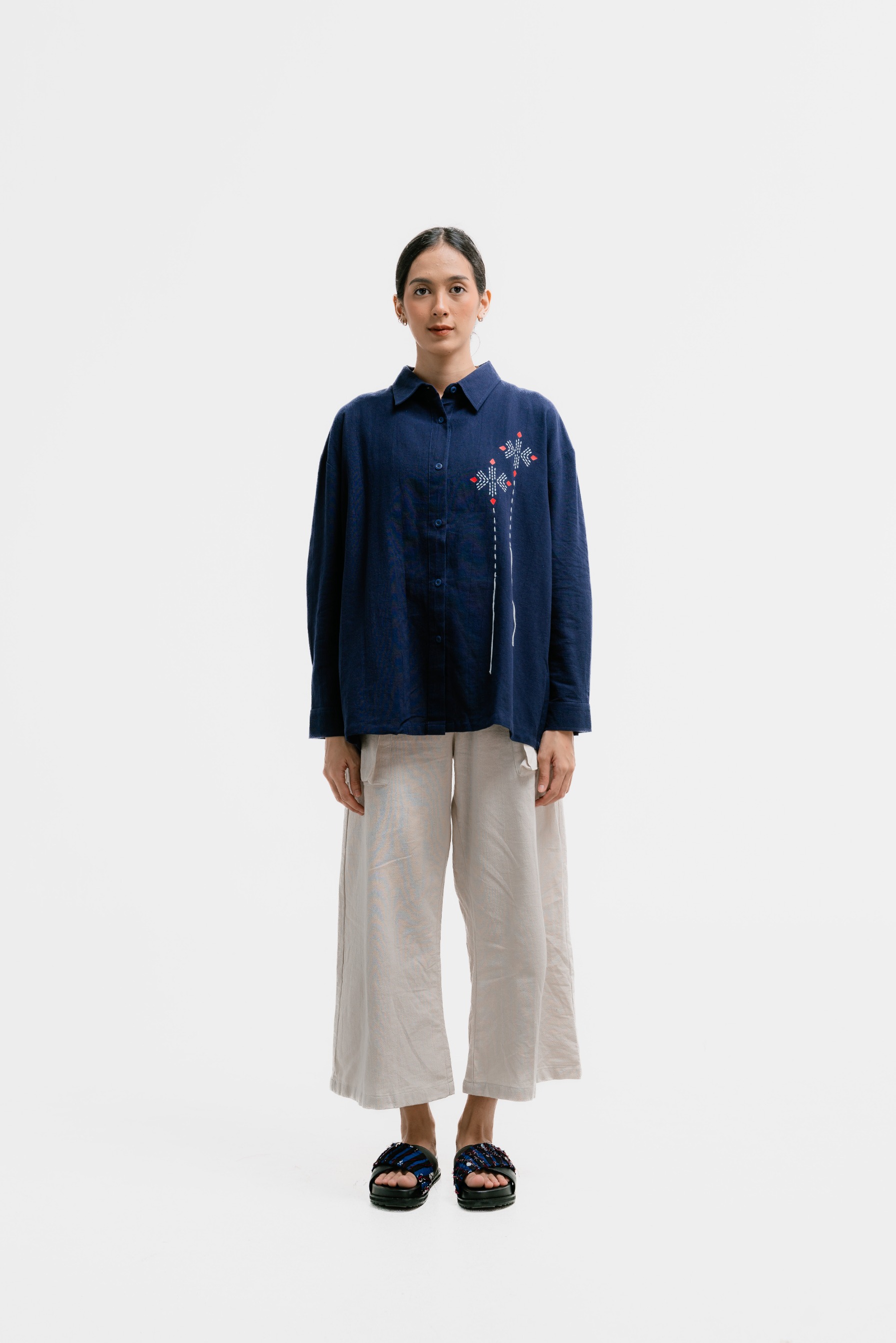 Dama Kara Jalin Shirt Longsleeve Sashiko