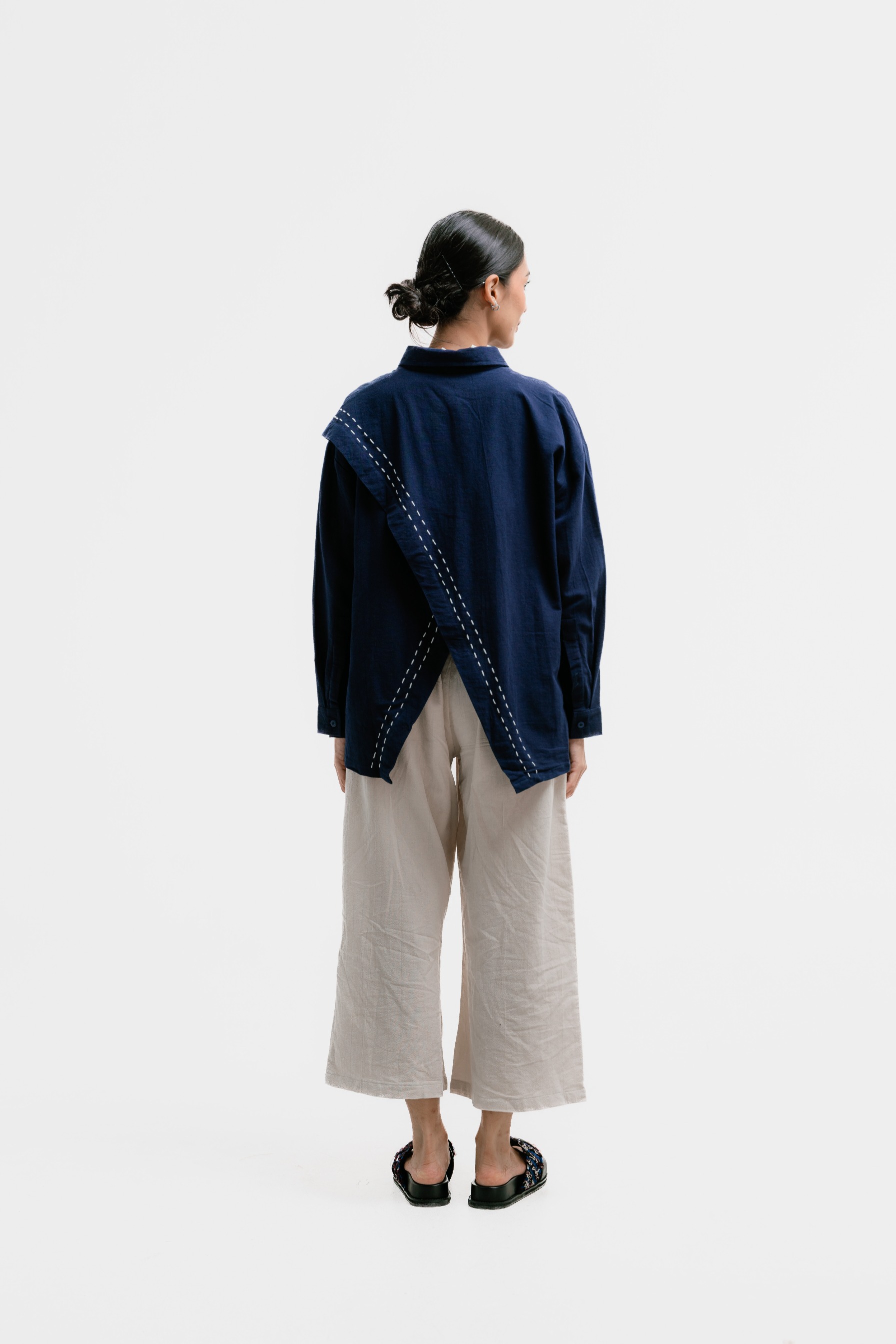 Dama Kara Jalin Shirt Longsleeve Sashiko