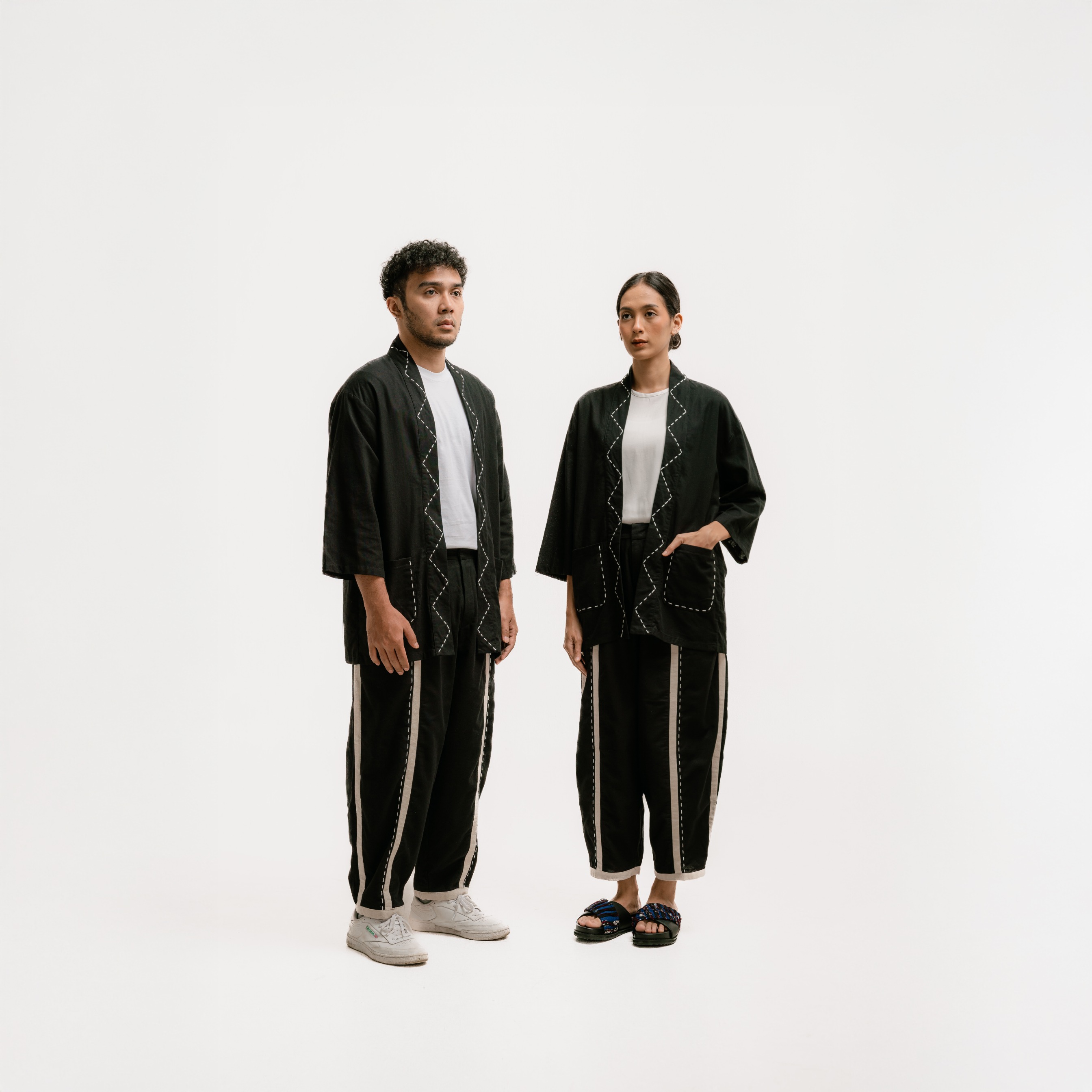 Dama Kara Jalin Outer Unisex Sashiko